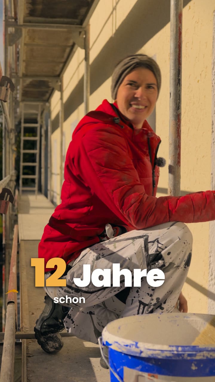 Standbild aus „Katy, seit 12 Jahren im Team“ für Malerei Keilhacker